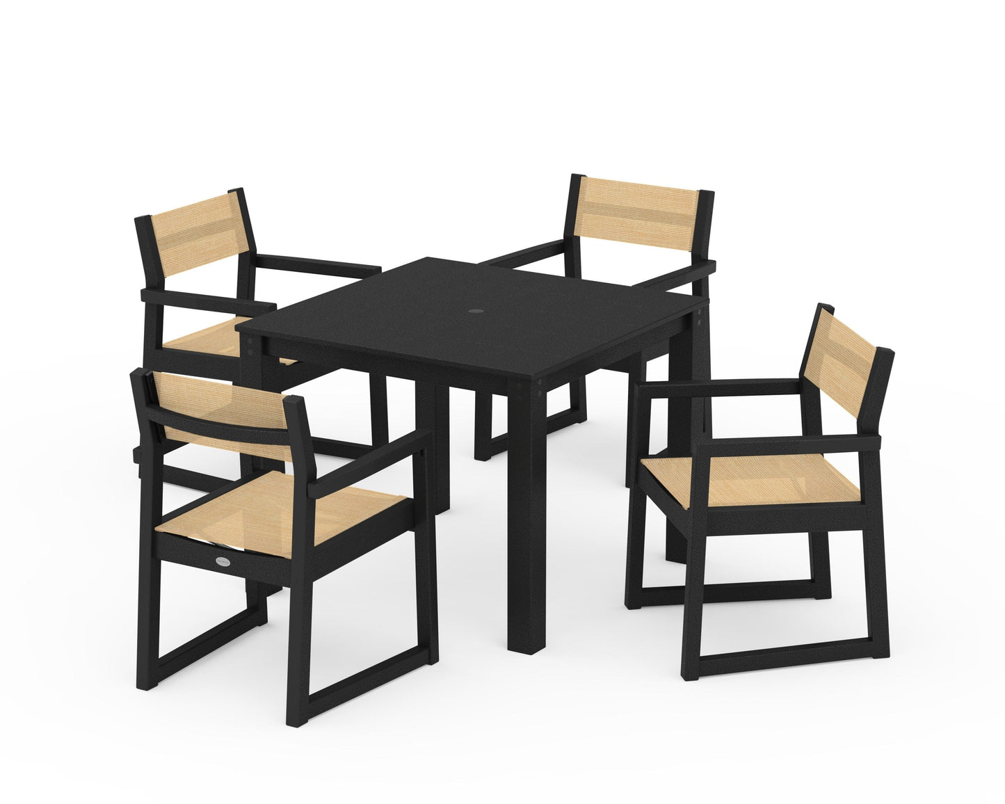 EDGE Sling Arm Chair 5-Piece Parsons Dining Set