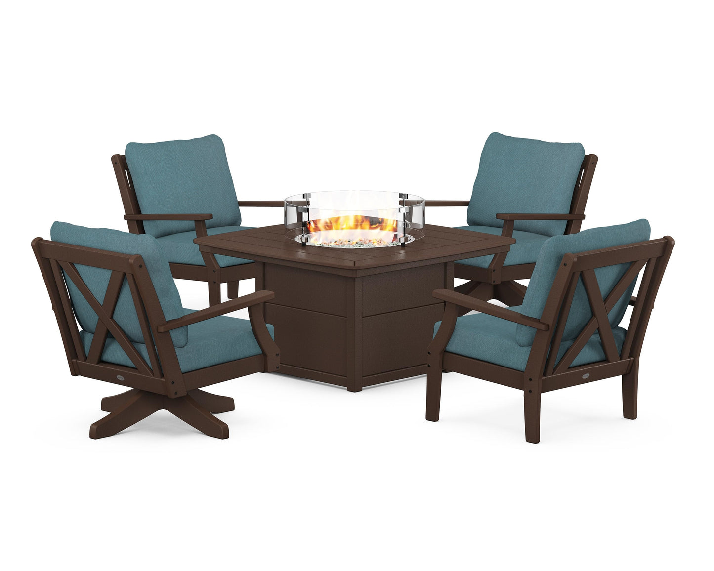 Braxton 5-Piece Deep Seating Set with Fire Table