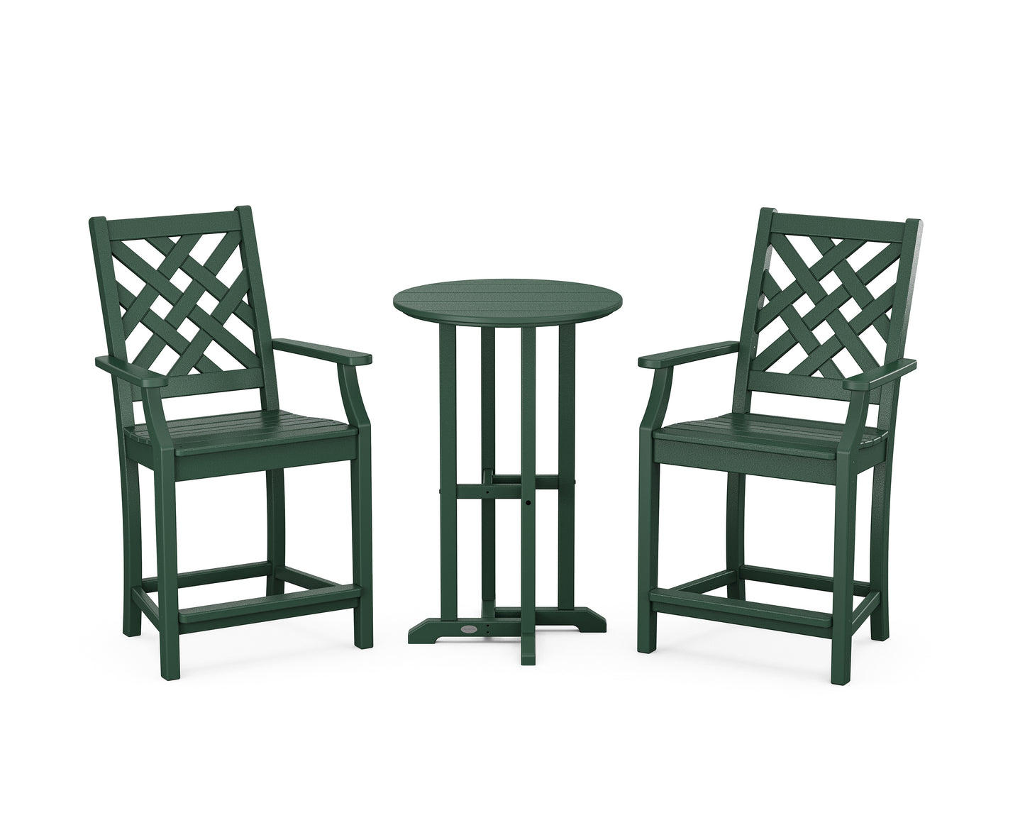 Wovendale 3-Piece Farmhouse Bistro Counter Set