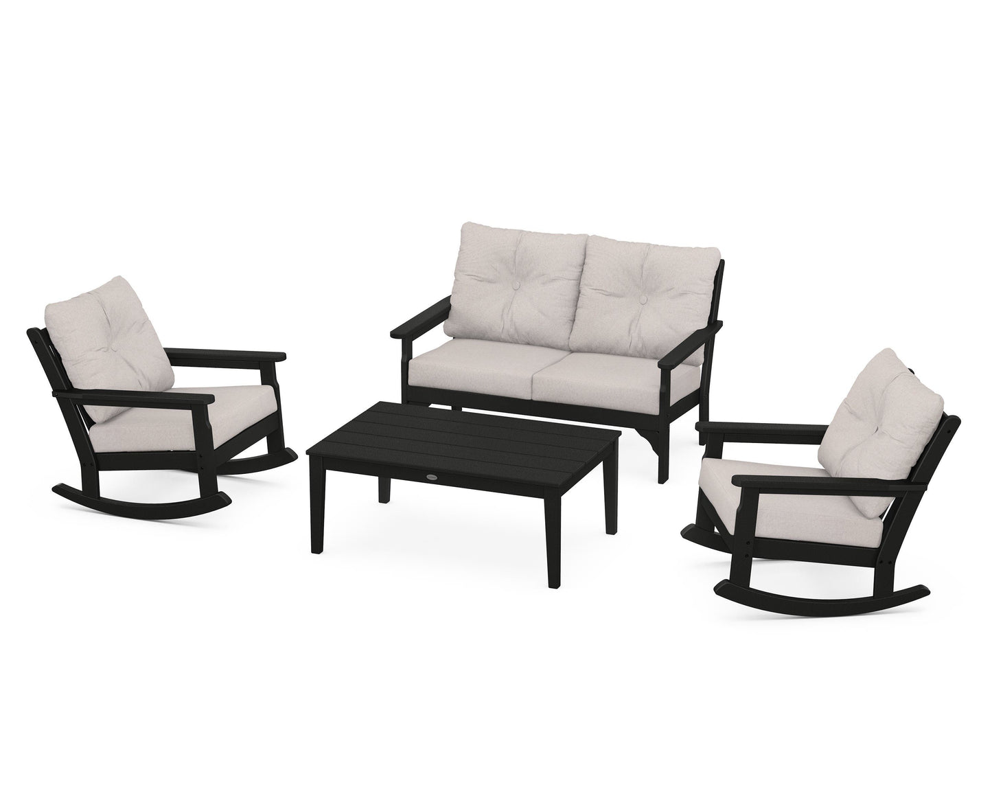 Vineyard 4-Piece Deep Seating Rocking Chair Set