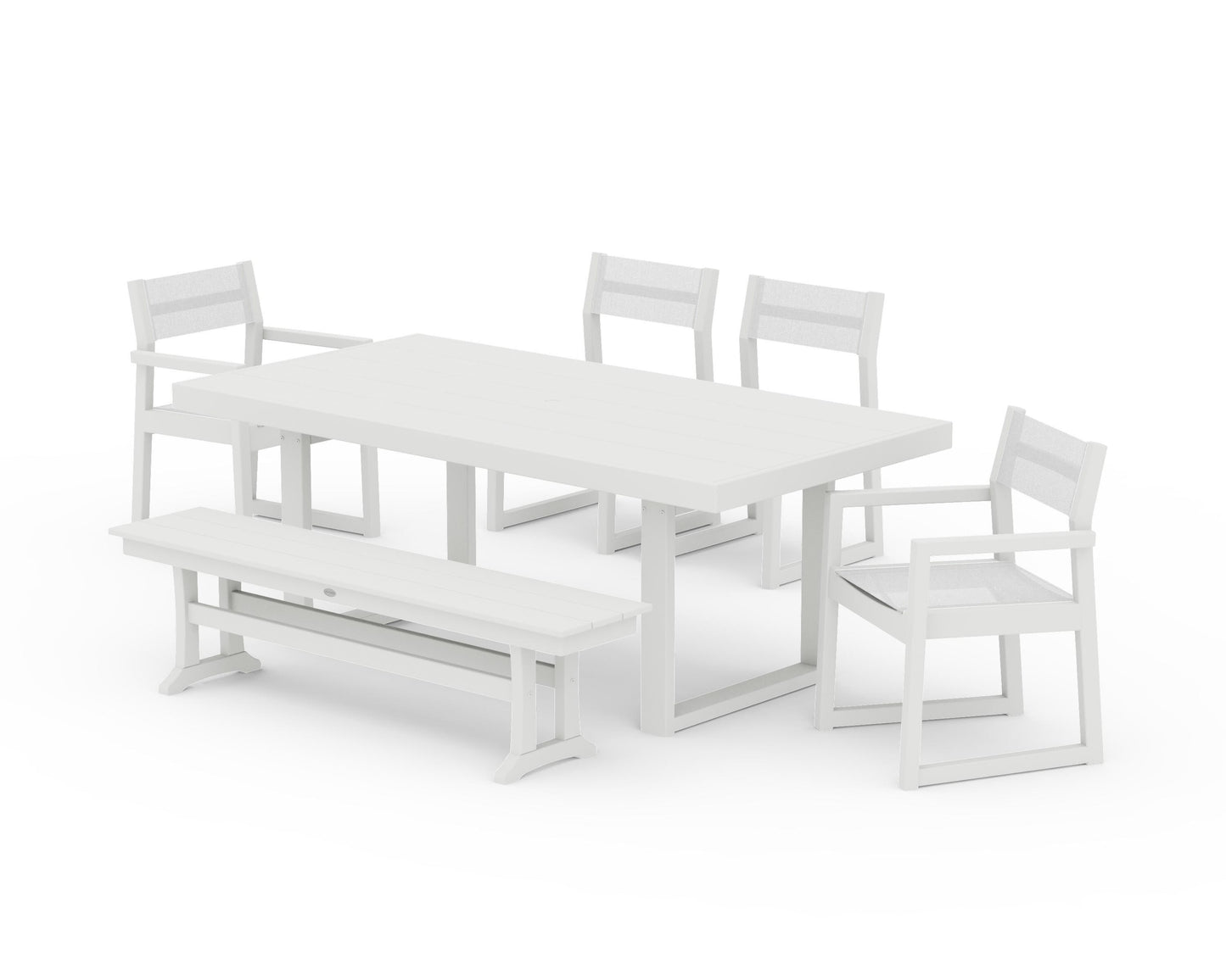 EDGE Sling 6-Piece Dining Set with Bench