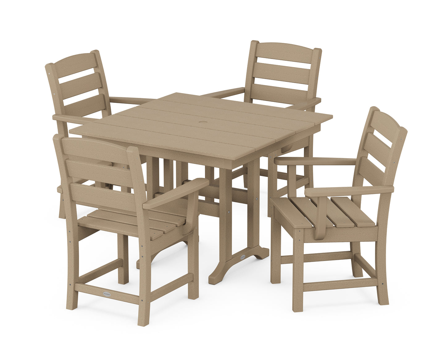 Lakeside 5-Piece Farmhouse Dining Set