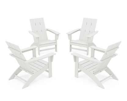 4-Piece Modern Adirondack Chair Conversation Set