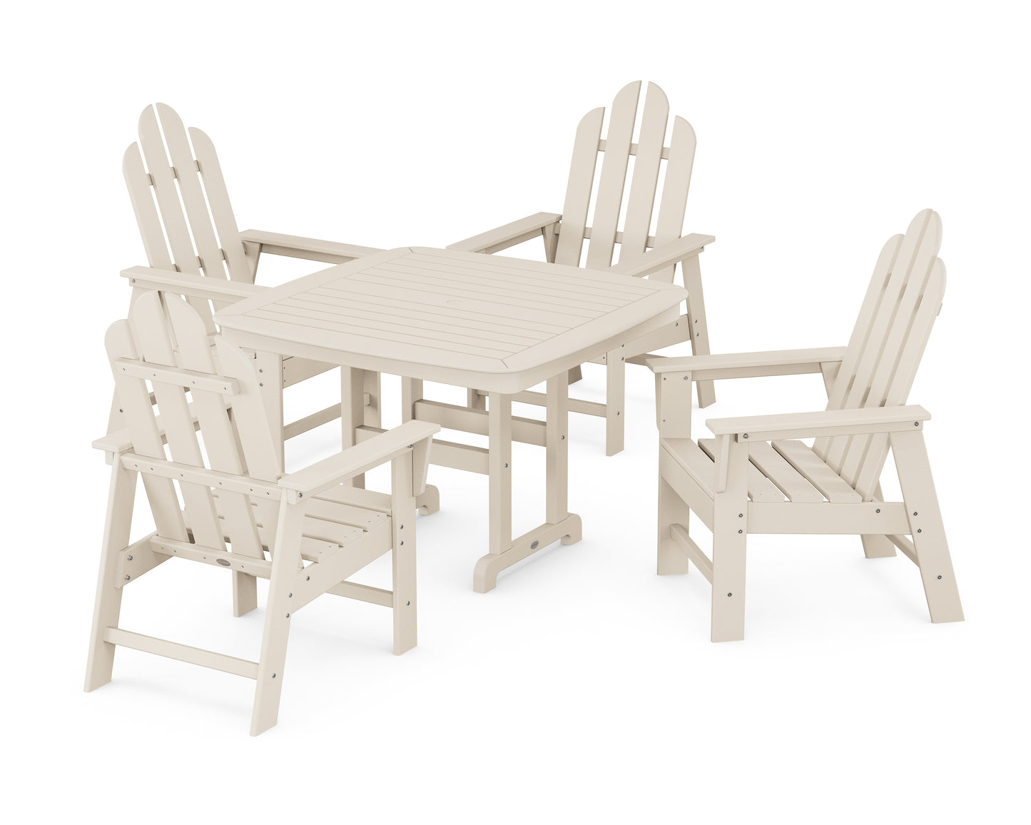 Long Island 5-Piece Dining Set with Trestle Legs