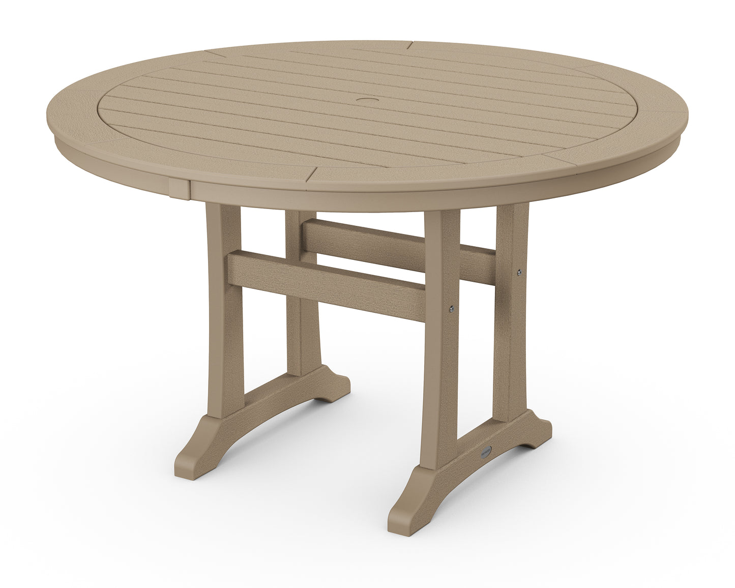 Nautical Trestle 48" Round Dining Table