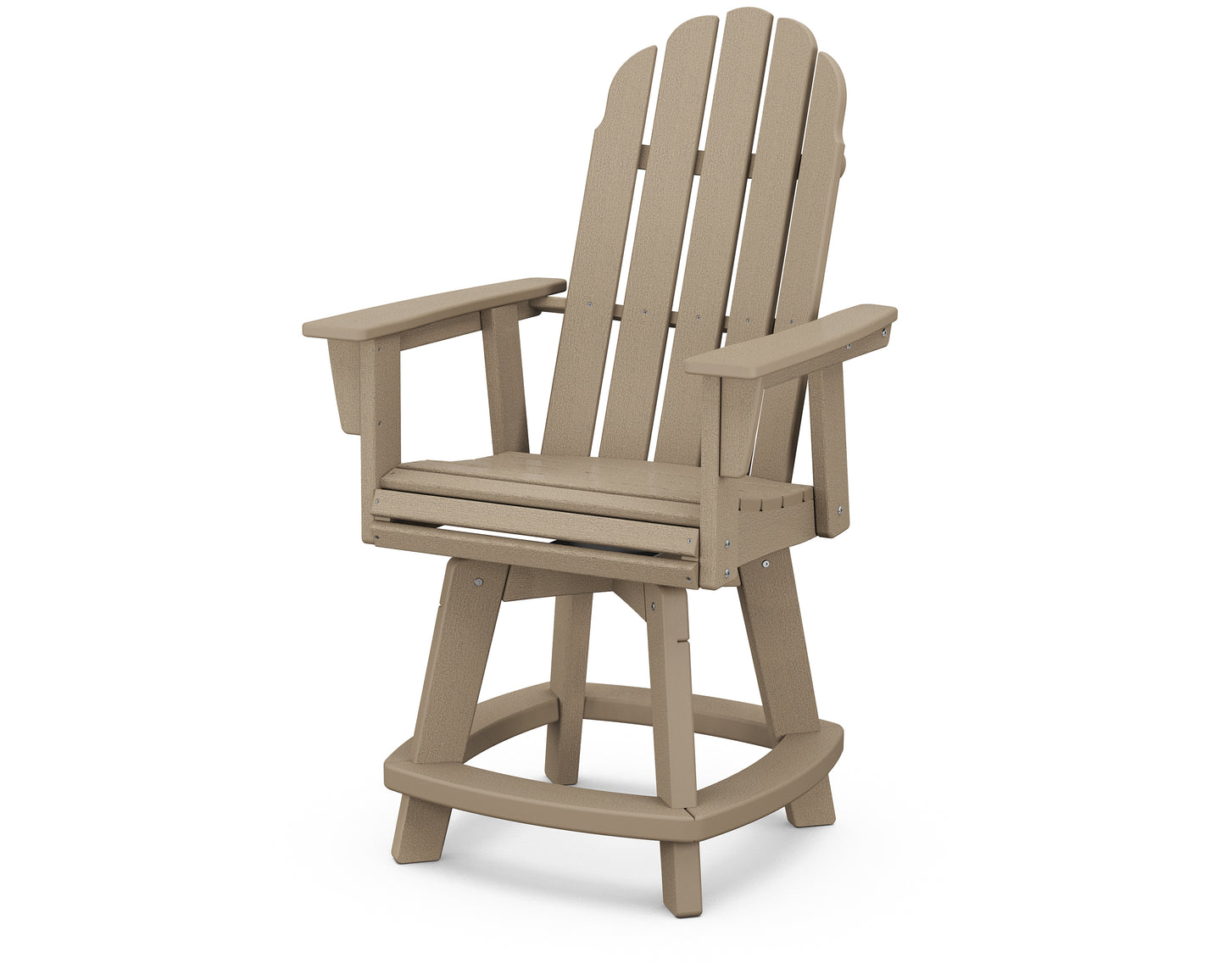 Vineyard Curveback Adirondack Swivel Counter Chair