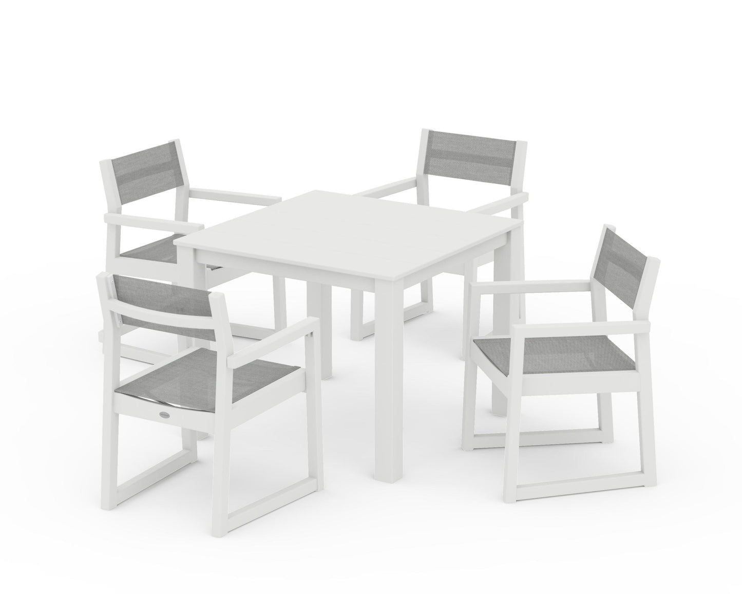 EDGE Sling Arm Chair 5-Piece Parsons Dining Set