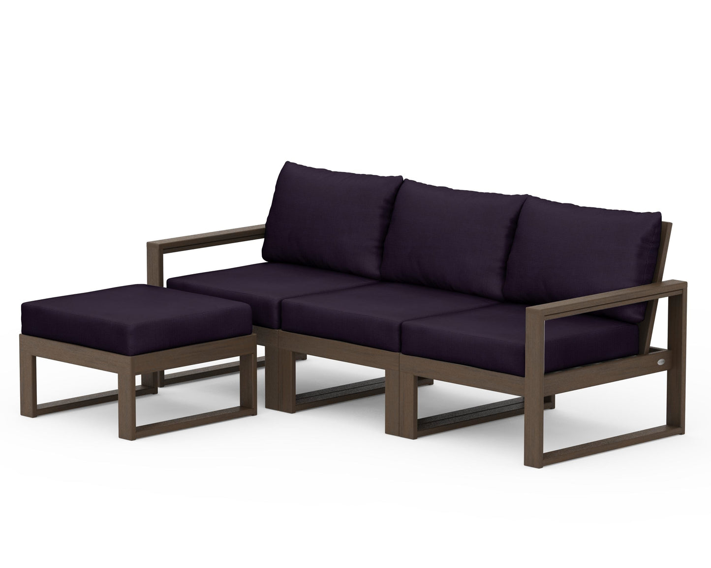 EDGE 4-Piece Modular Deep Seating Set with Ottoman