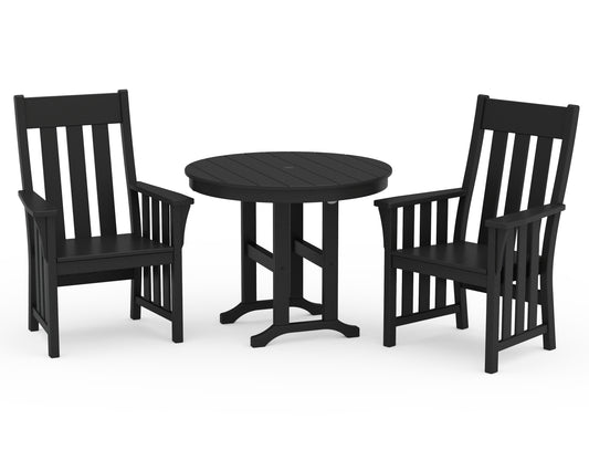 Acadia 3-Piece Farmhouse Dining Set
