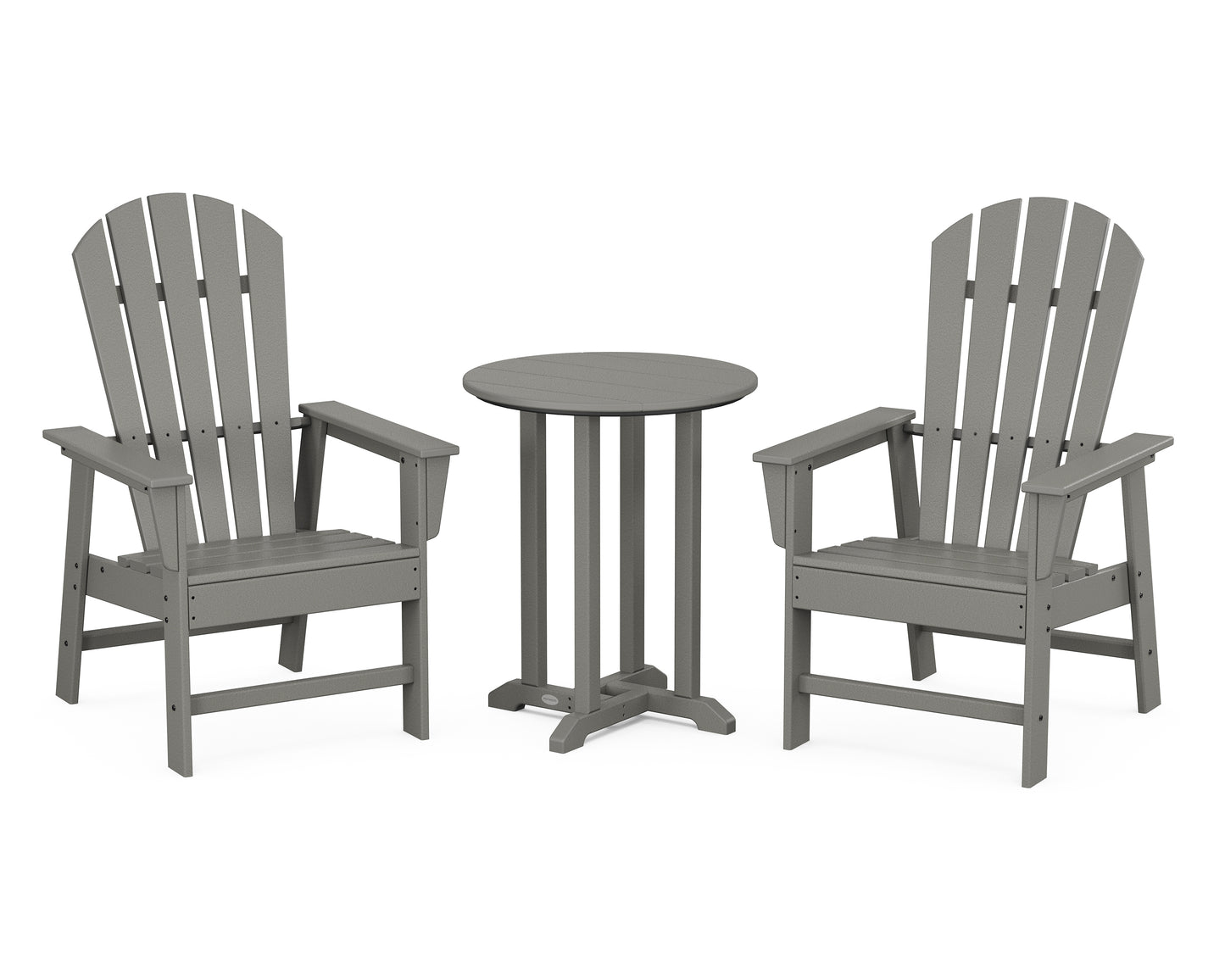 South Beach 3-Piece Round Farmhouse Dining Set