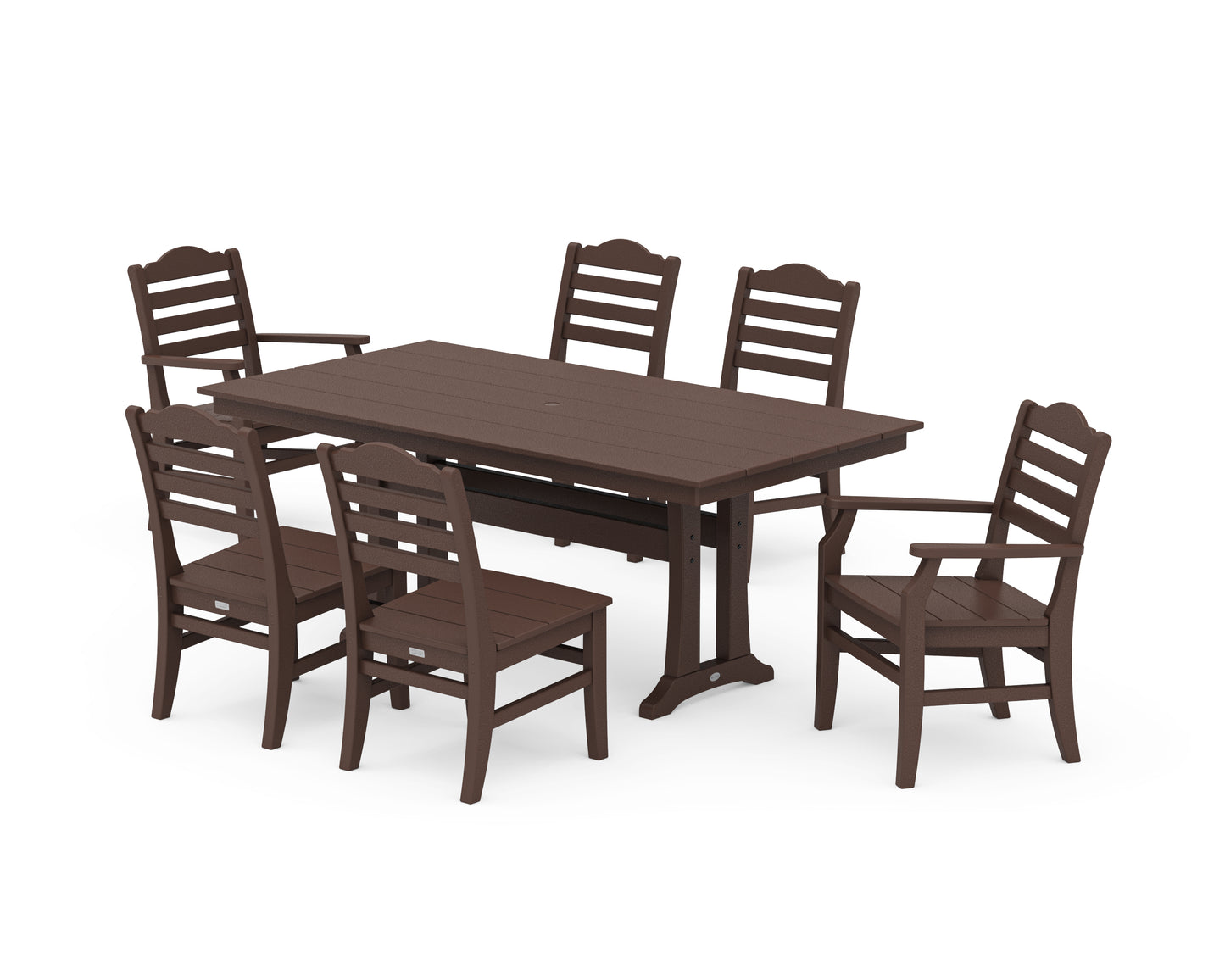 Savannah 7-Piece Farmhouse Dining Set with Trestle Legs