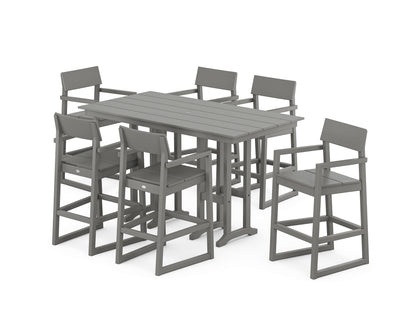 EDGE Arm Chair 7-Piece Farmhouse Bar Set