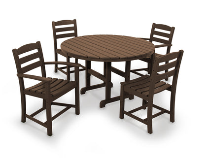 La Casa Cafâ€š 5-Piece Round Farmhouse Dining Set
