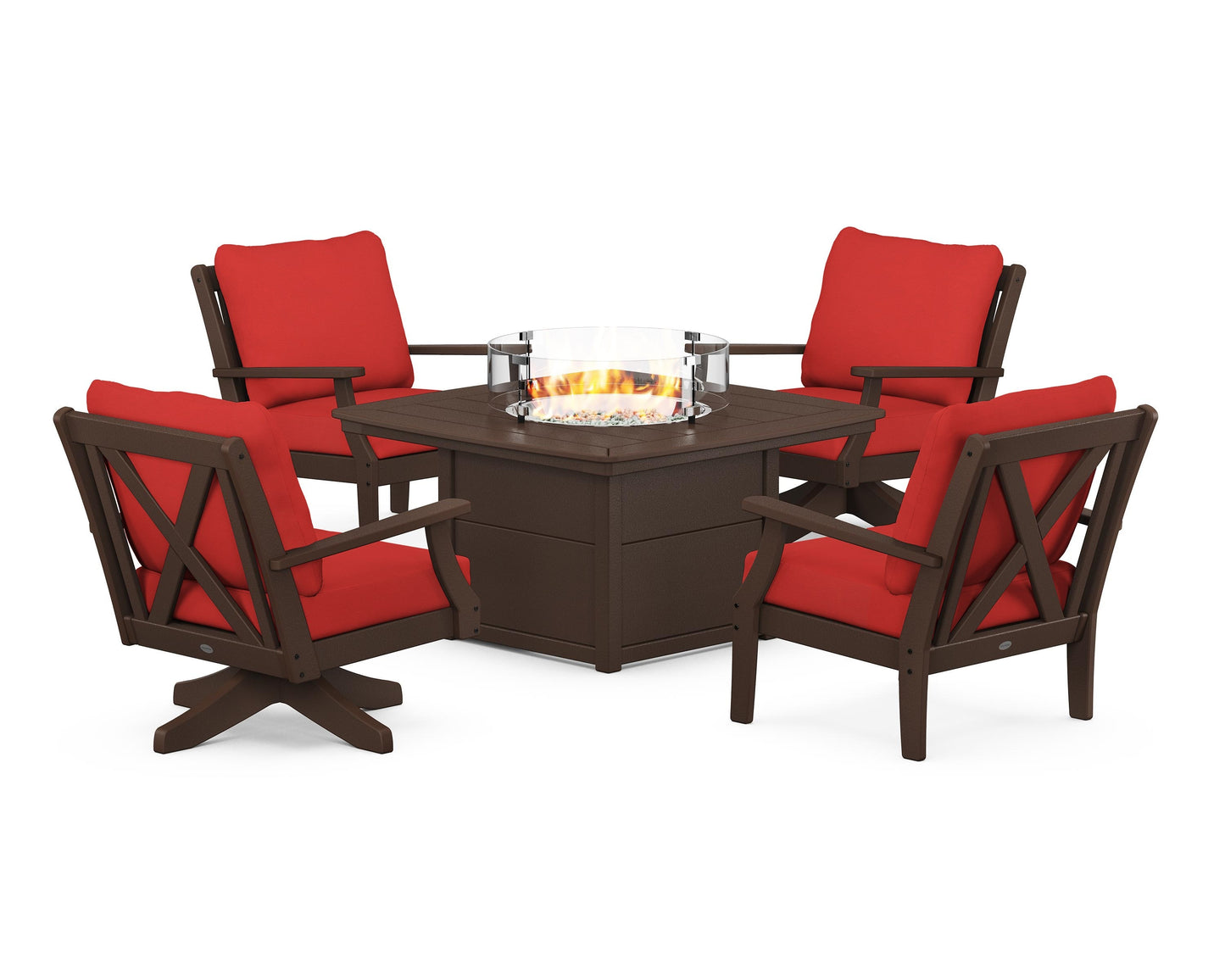 Braxton 5-Piece Deep Seating Set with Fire Table