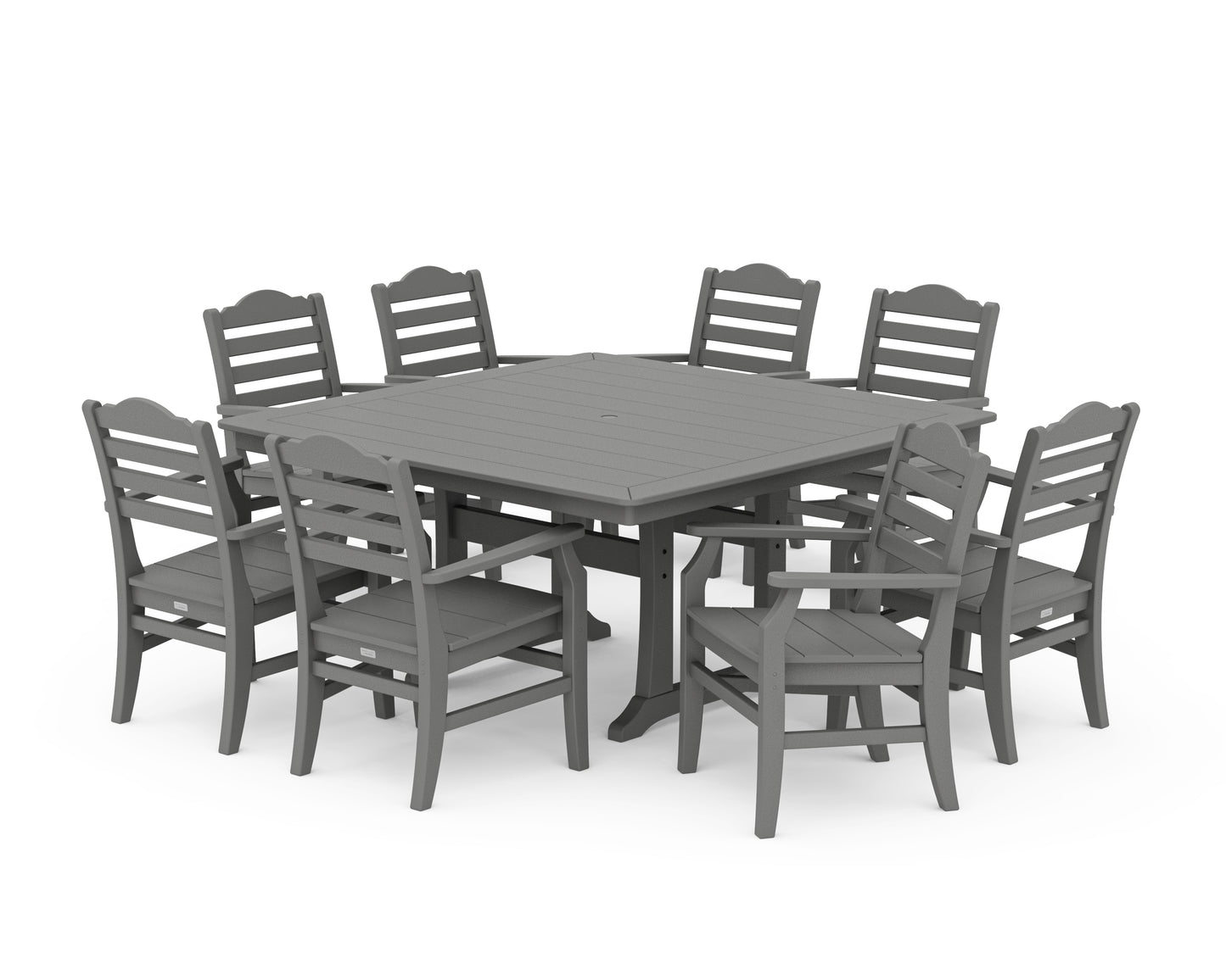 Savannah 9-Piece Square Dining Set with Trestle Legs