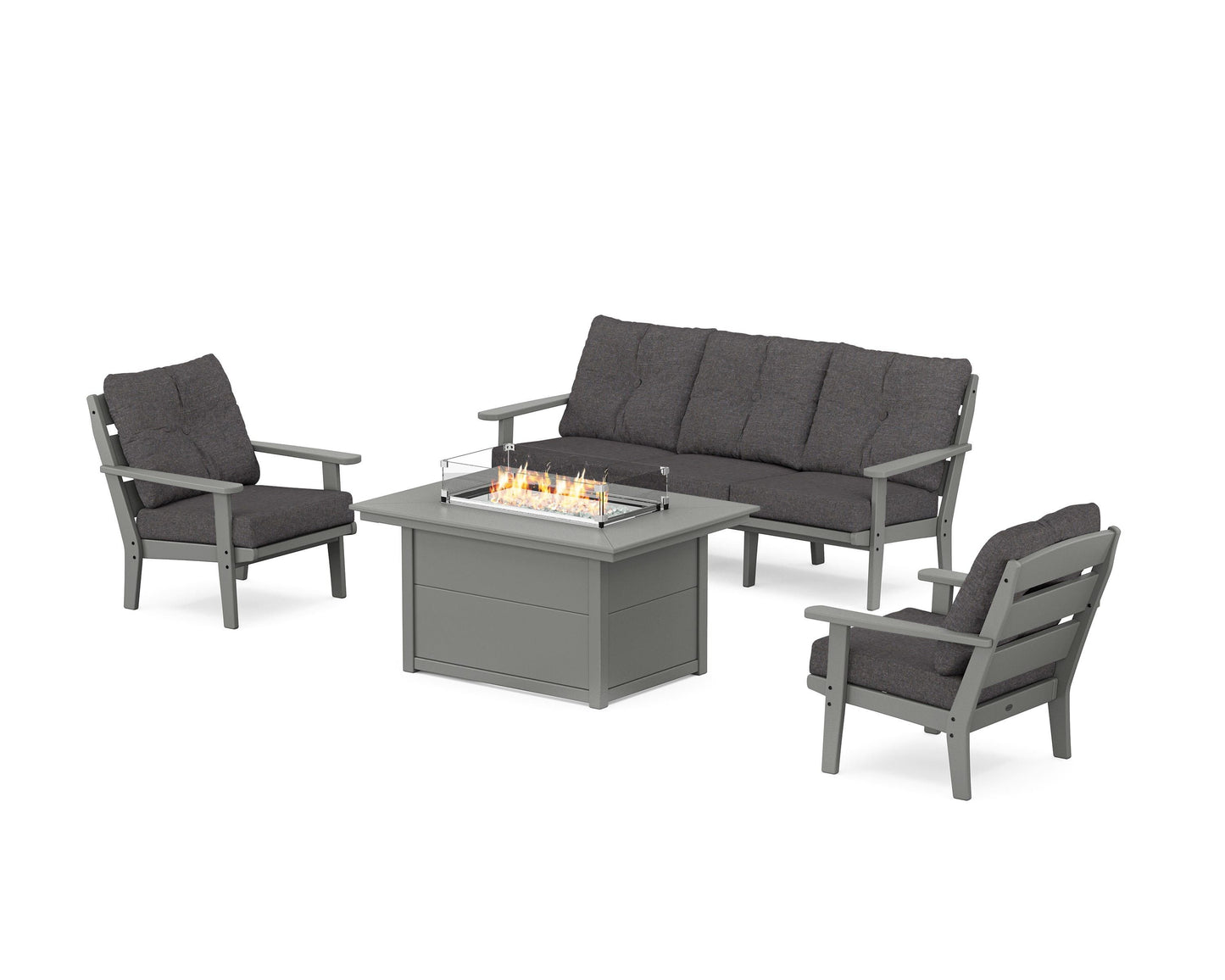 Lakeside Deep Seating Fire Pit Table Set