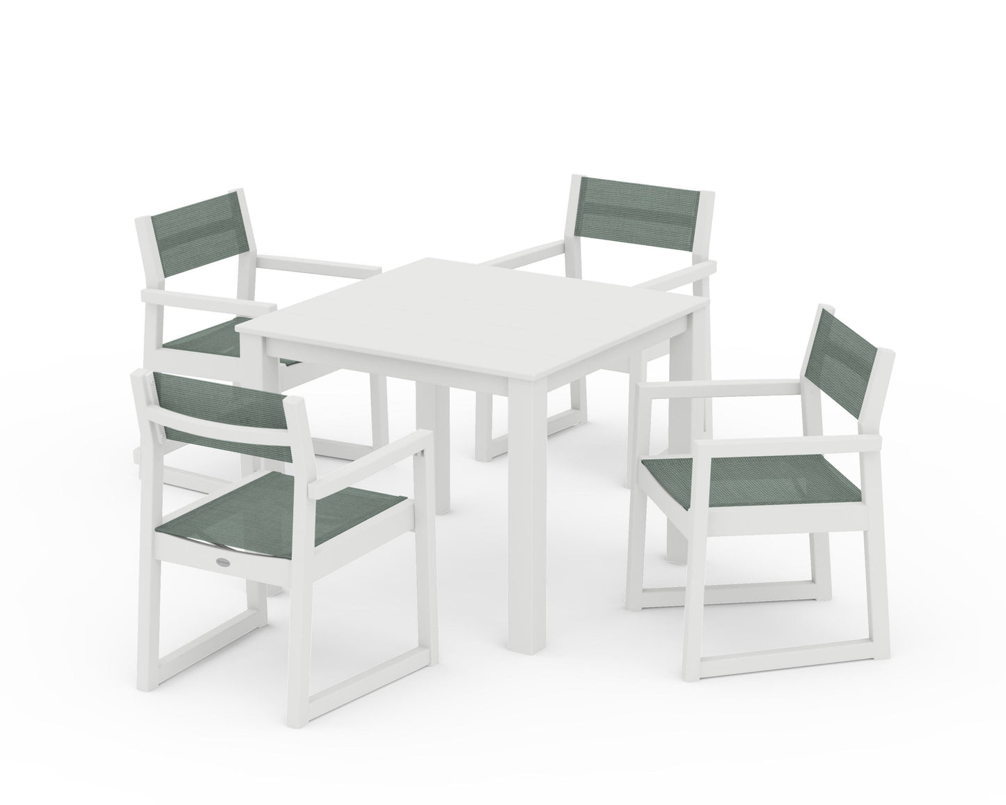 EDGE Sling Arm Chair 5-Piece Parsons Dining Set