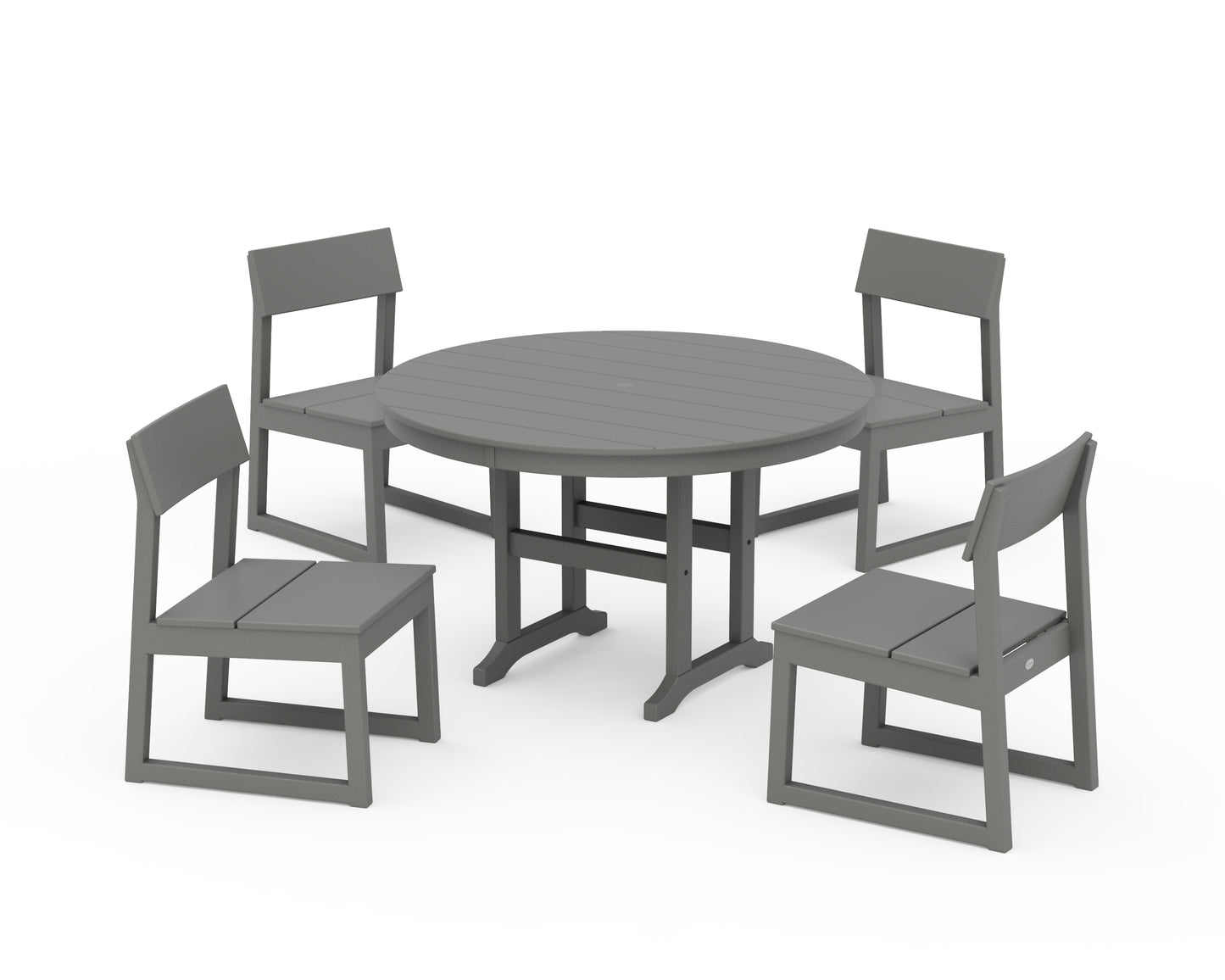 EDGE Side Chair 5-Piece Round Farmhouse Dining Set