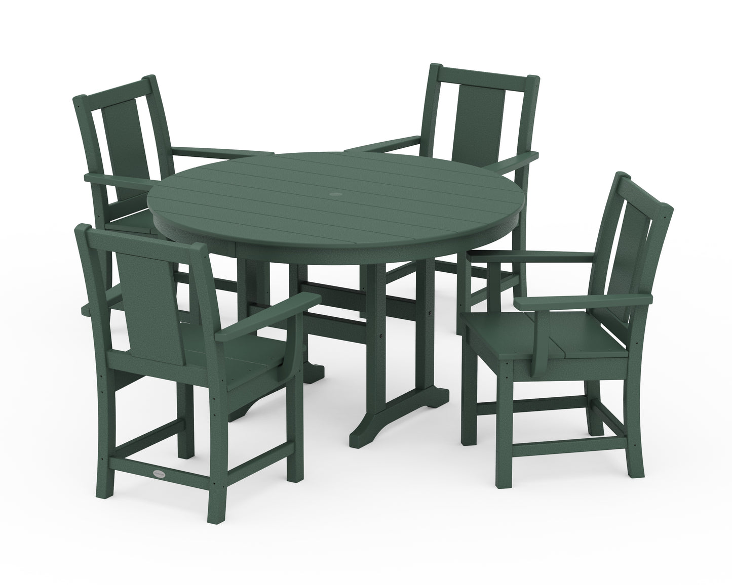 Prairie 5-Piece Round Farmhouse Dining Set