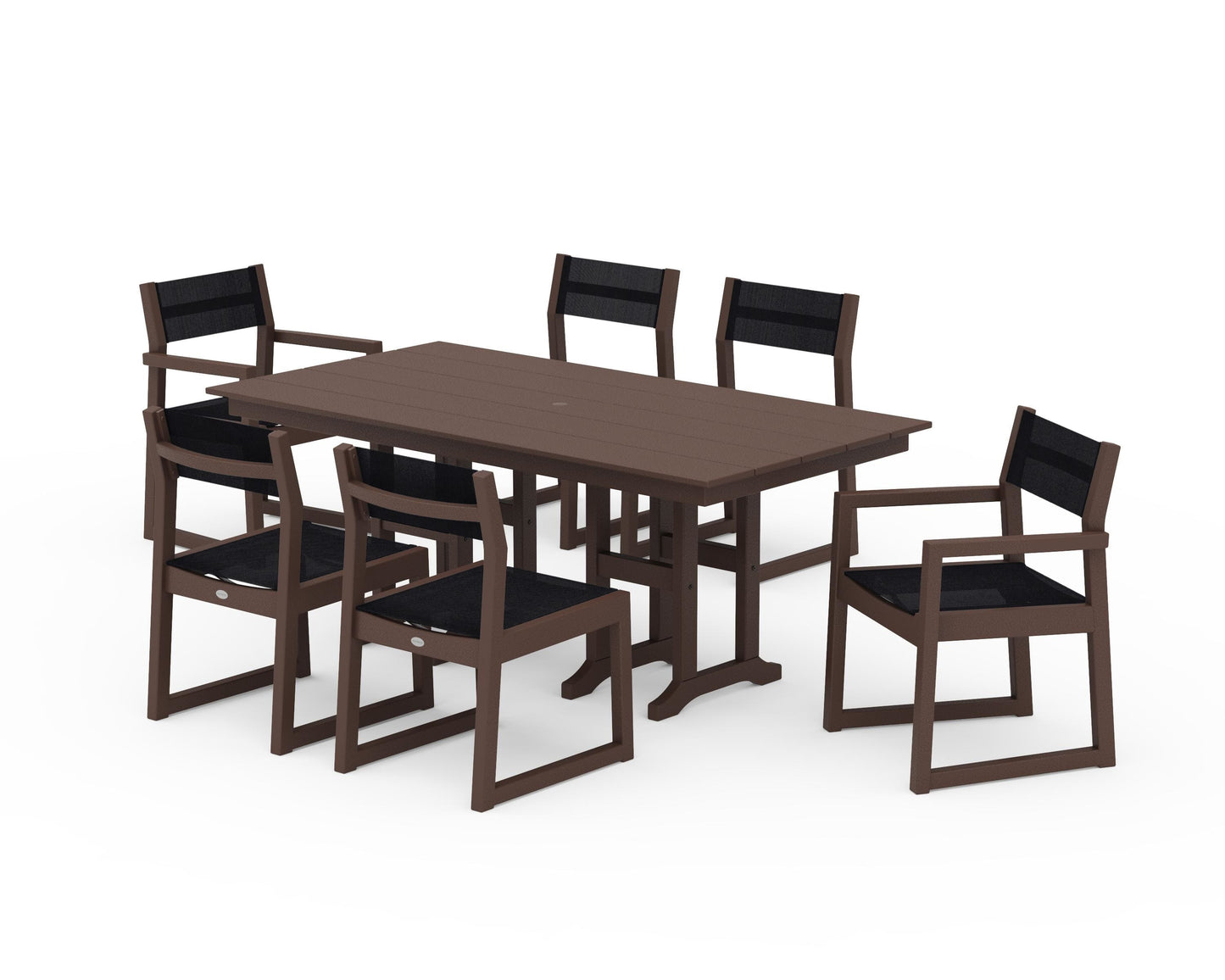 EDGE Sling 7-Piece Farmhouse Dining Set