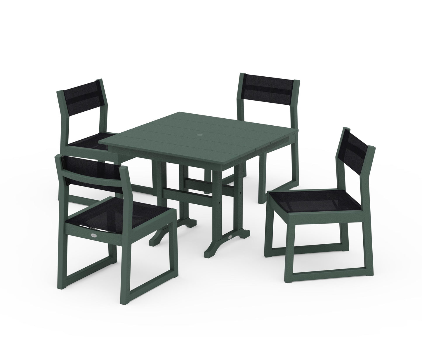 EDGE Sling Side Chair 5-Piece Farmhouse Dining Set