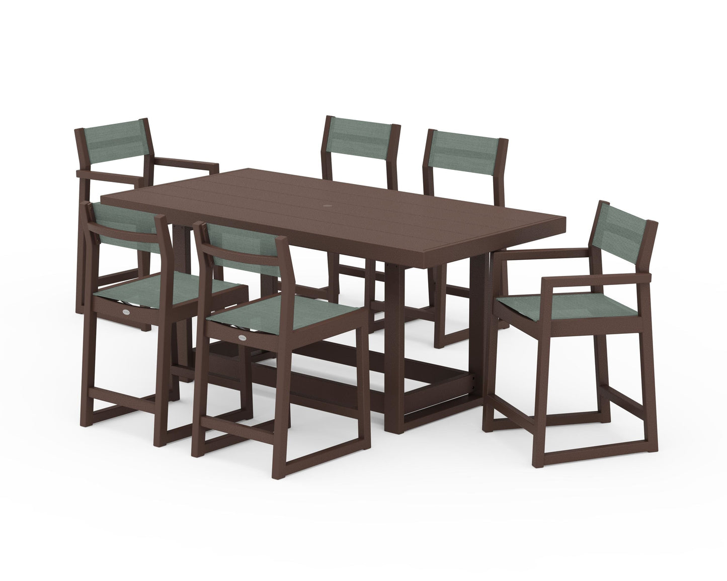 EDGE Sling 7-Piece Counter Table Set