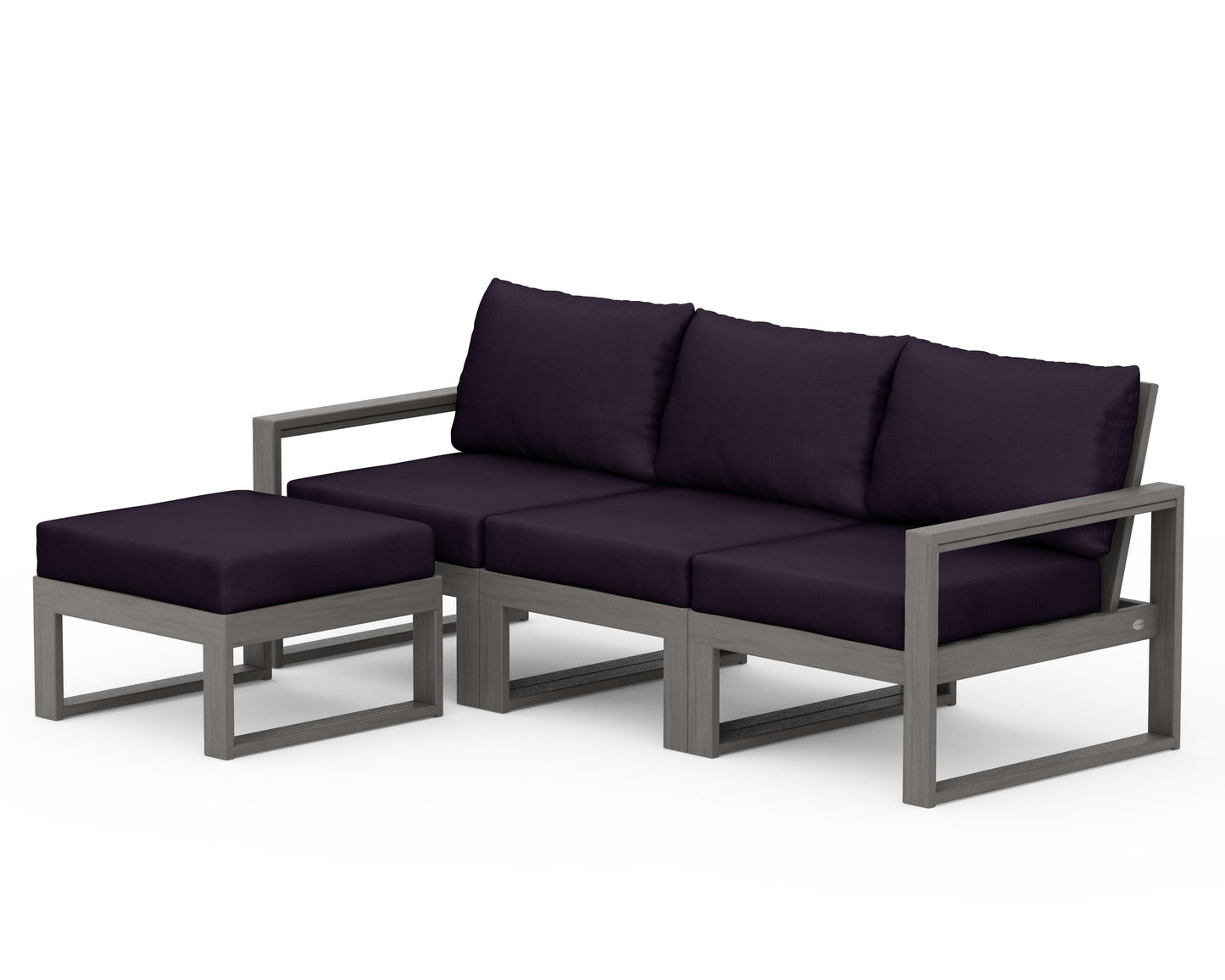 EDGE 4-Piece Modular Deep Seating Set with Ottoman
