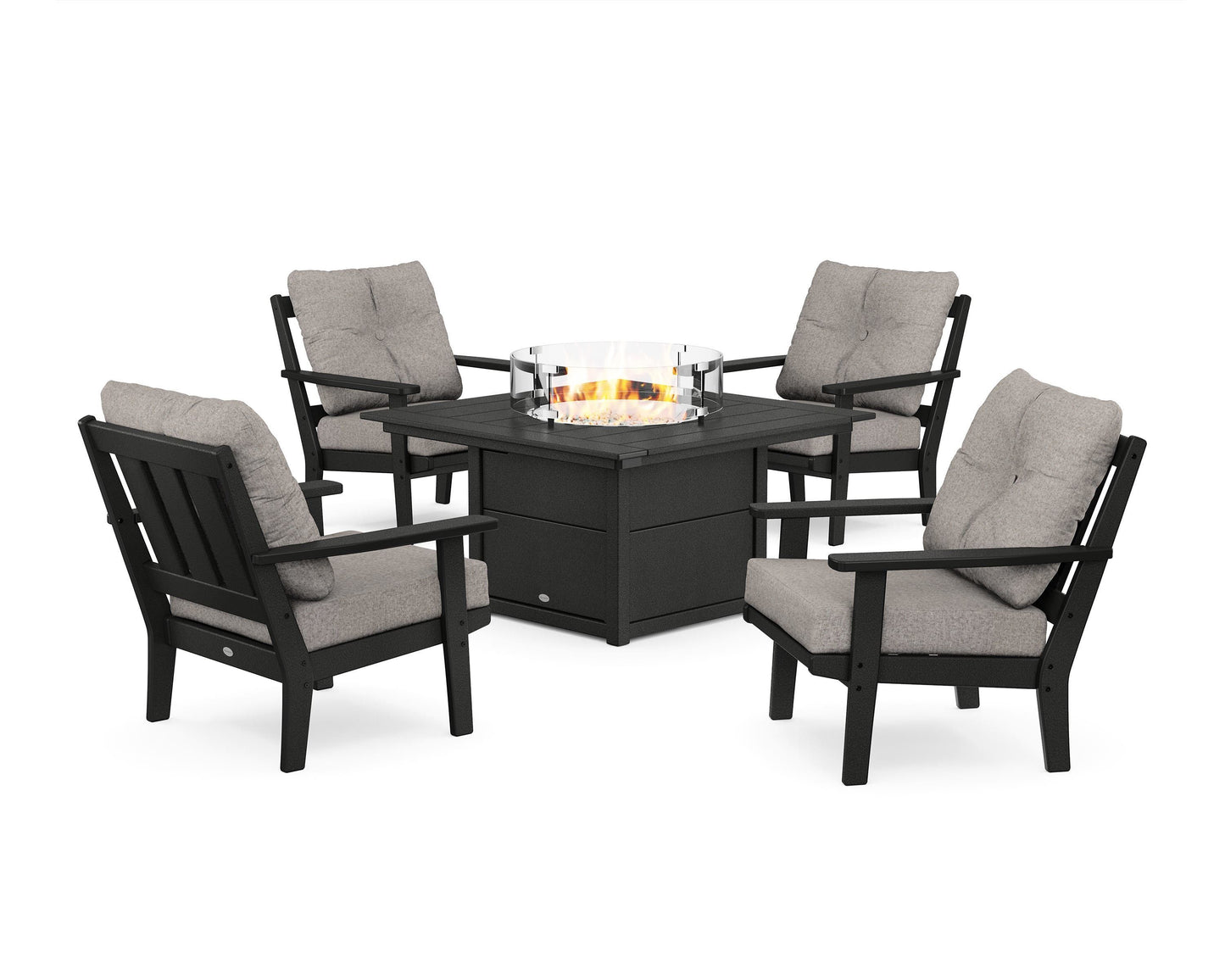 Oxford 5-Piece Deep Seating Set with Fire Pit Table