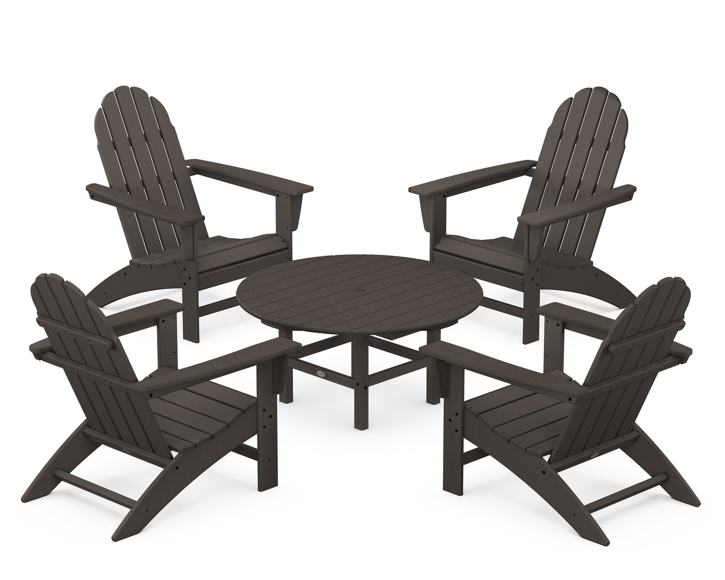 Vineyard 5-Piece Adirondack Chair Conversation Set