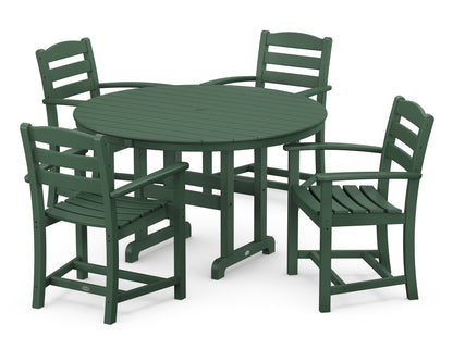 La Casa Cafâ€š 5-Piece Round Farmhouse Dining Set