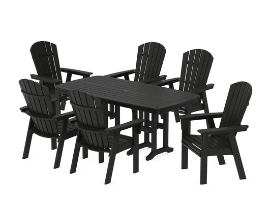 Nautical Curveback Adirondack 7-Piece Dining Set