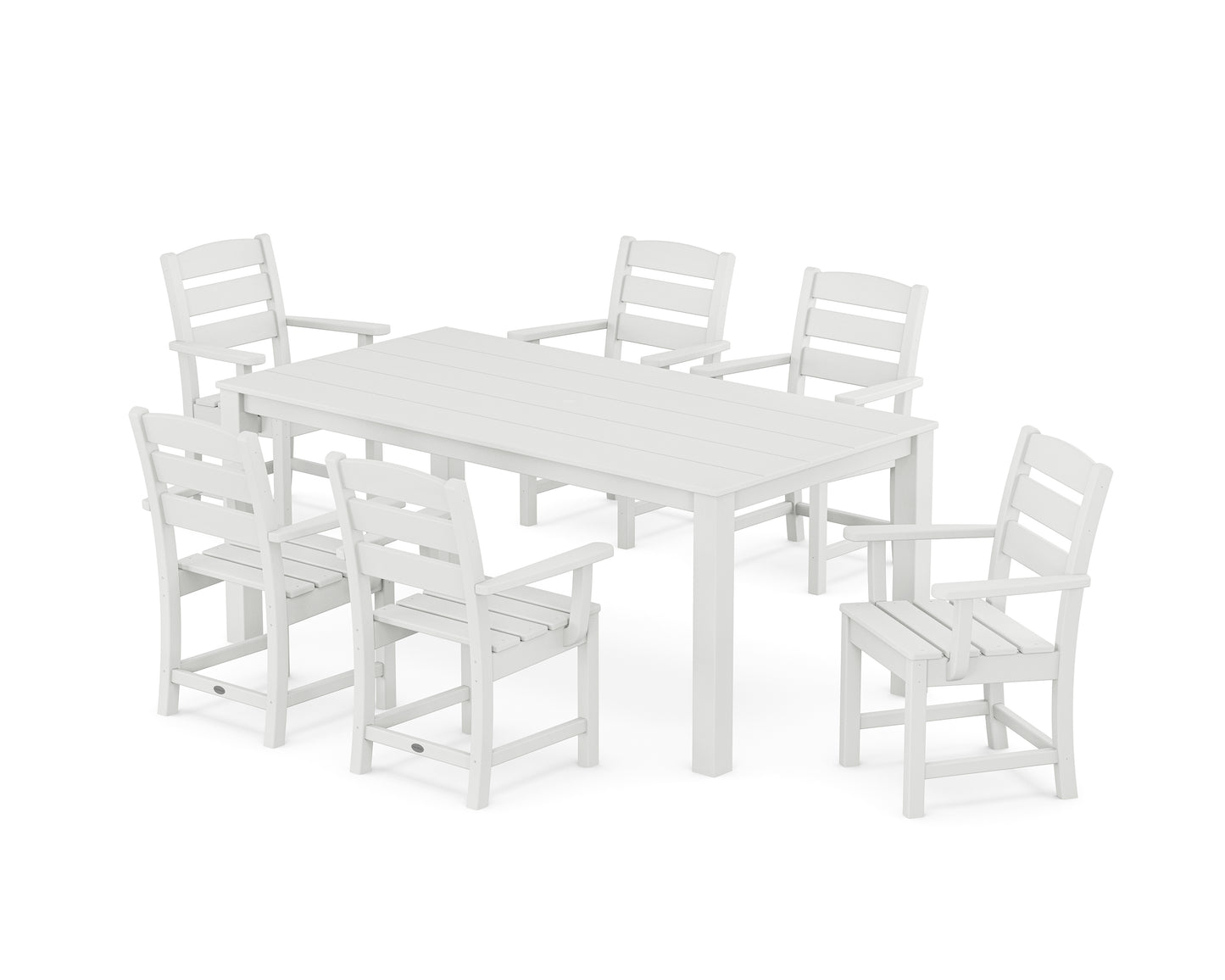 Lakeside Arm Chair 7-Piece Parsons Dining Set