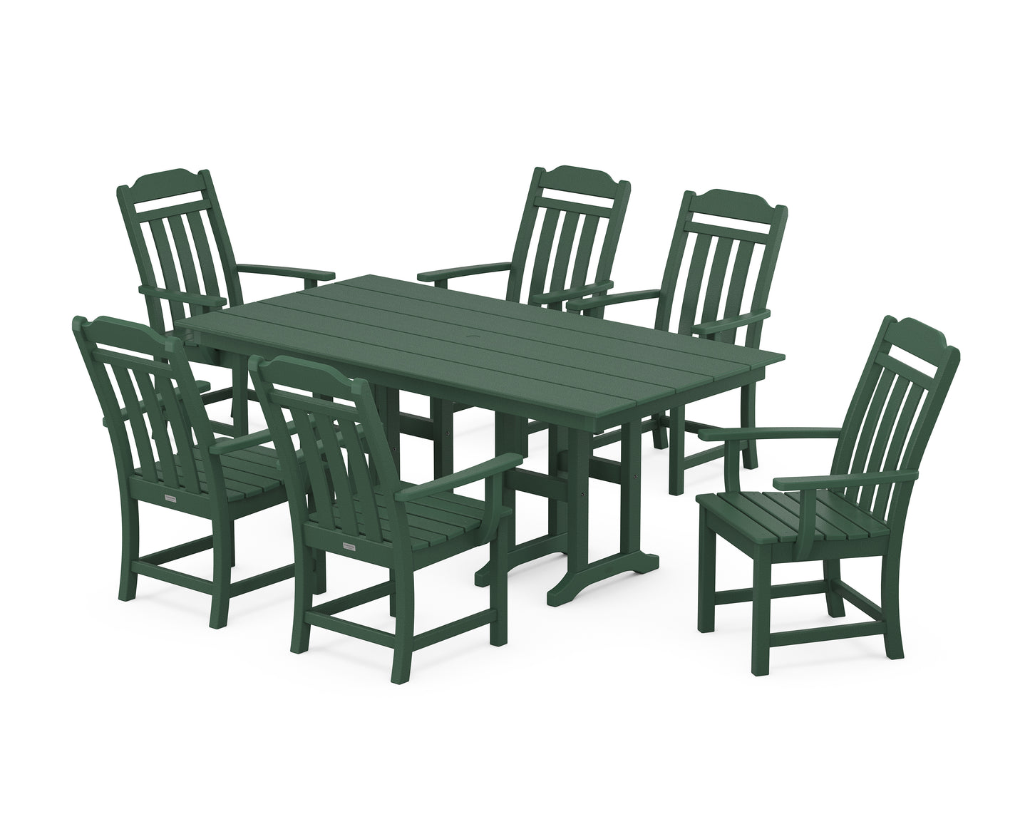 Cottage Arm Chair 7-Piece Farmhouse Dining Set