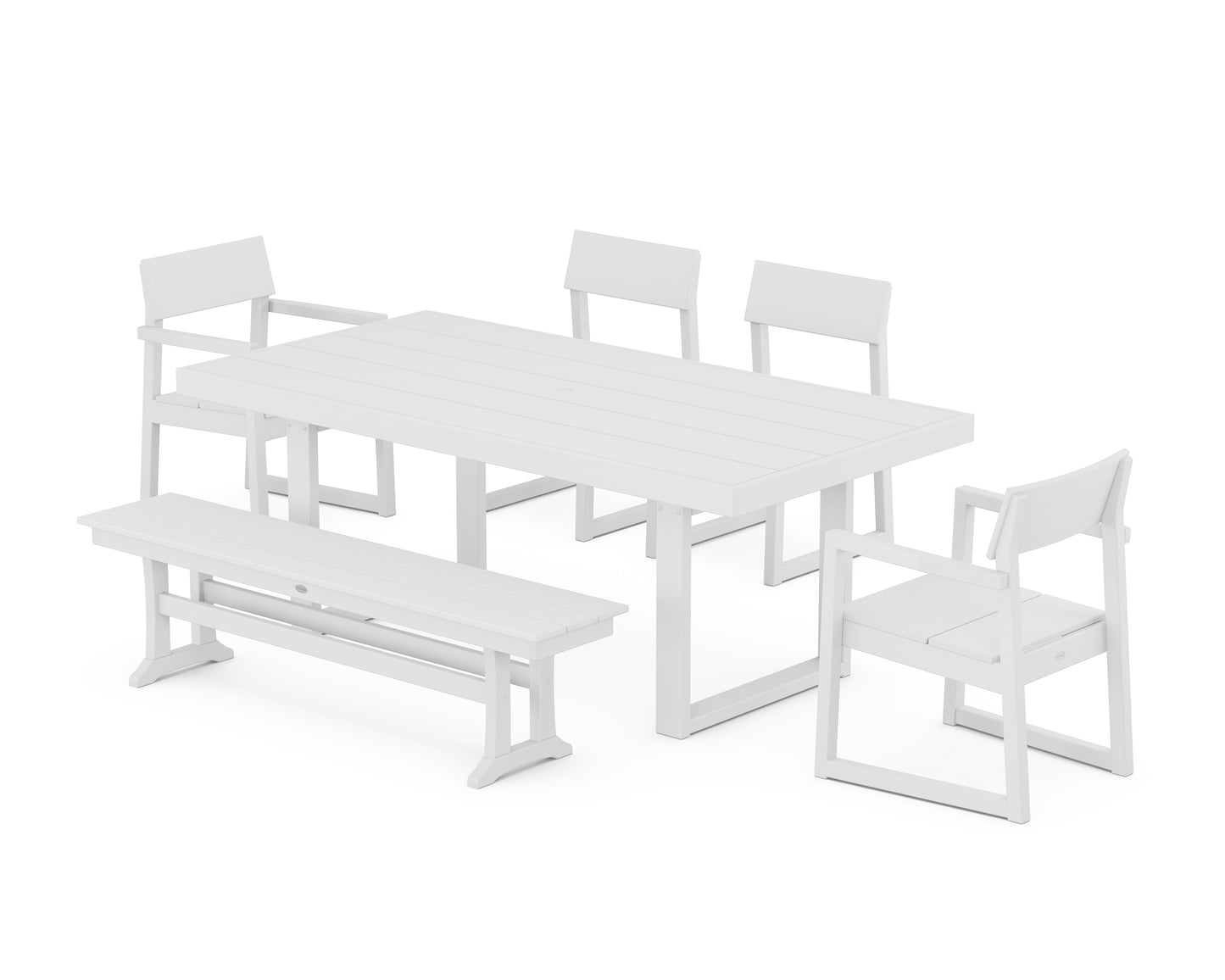 EDGE 6-Piece Dining Set with Bench