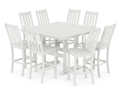 Vineyard 9-Piece Farmhouse Trestle Bar Set