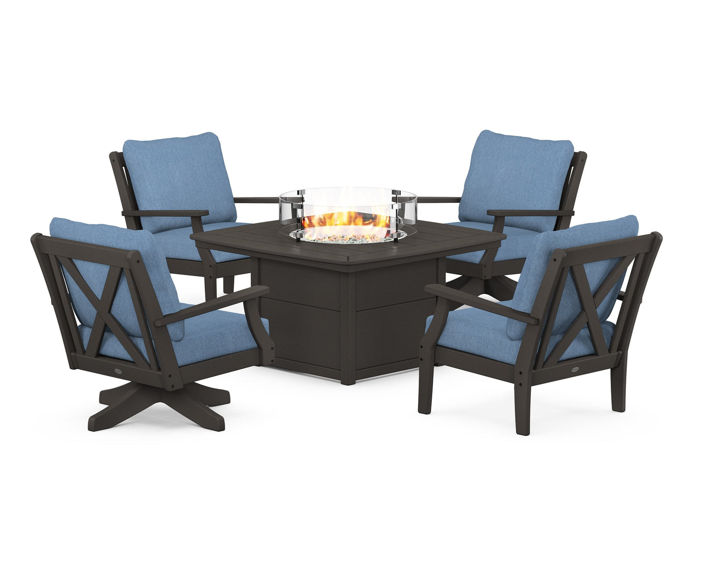 Braxton 5-Piece Deep Seating Set with Fire Table