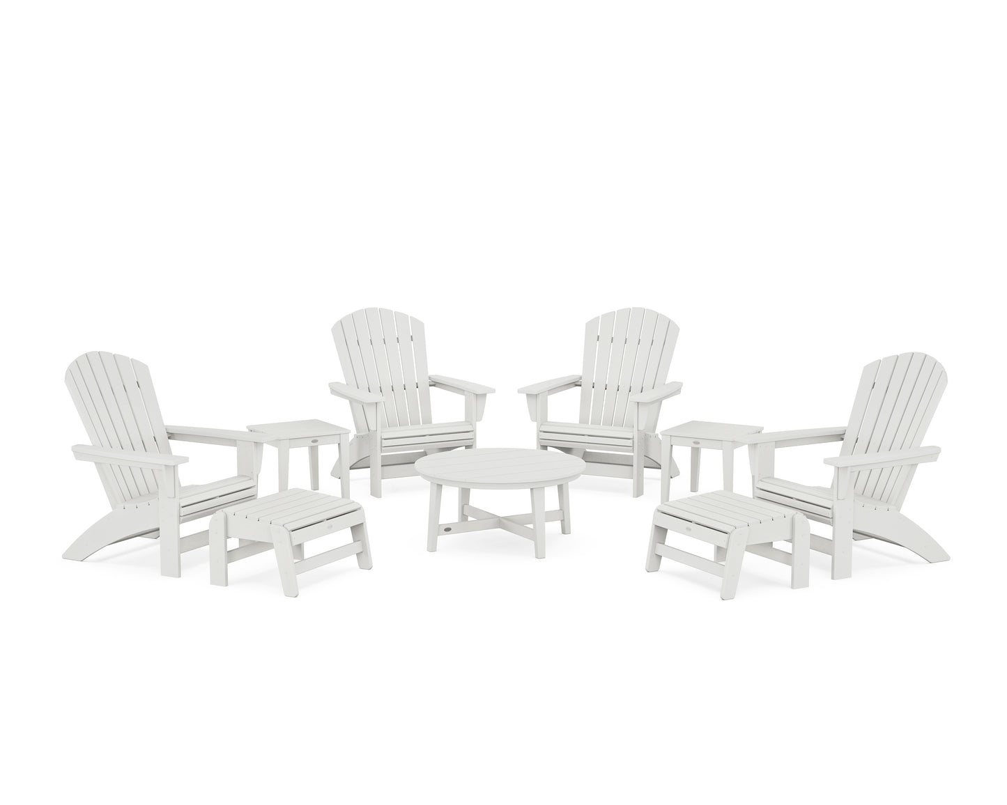 Nautical Grand Adirondack 9-Piece Conversation Set