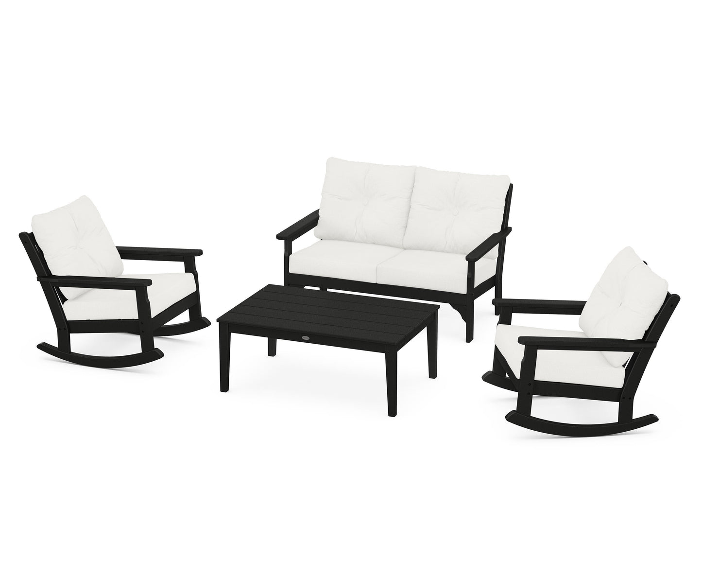 Vineyard 4-Piece Deep Seating Rocking Chair Set