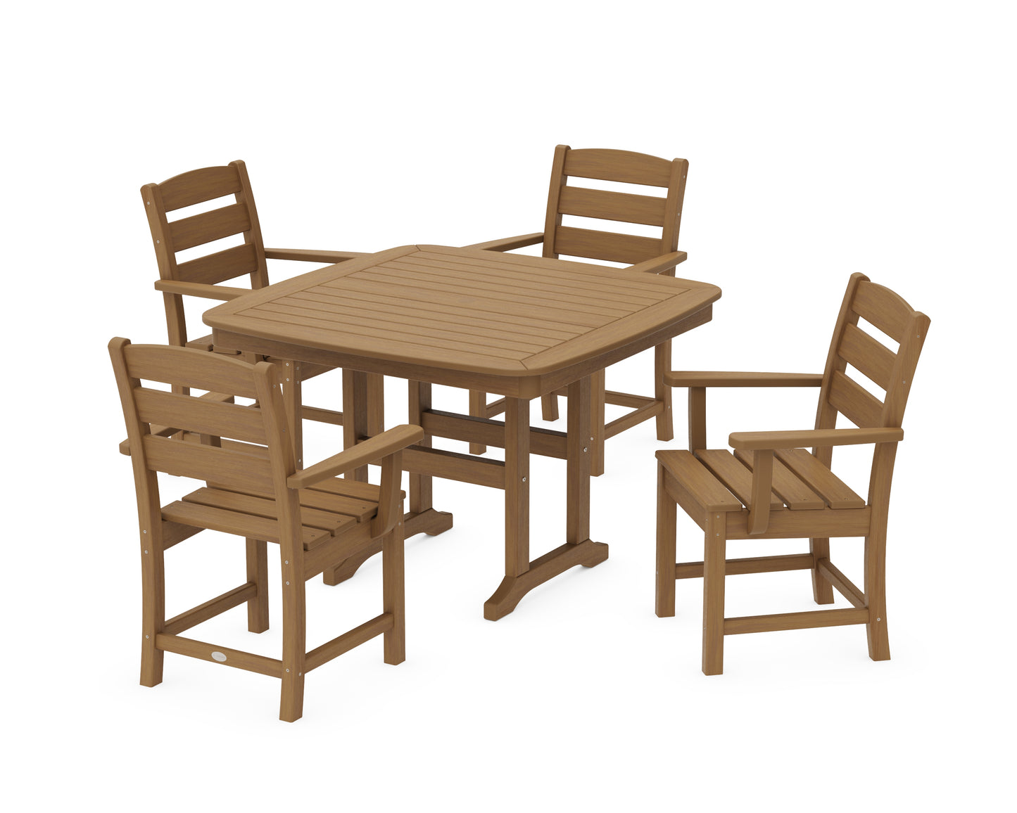 Lakeside 5-Piece Dining Set with Trestle Legs