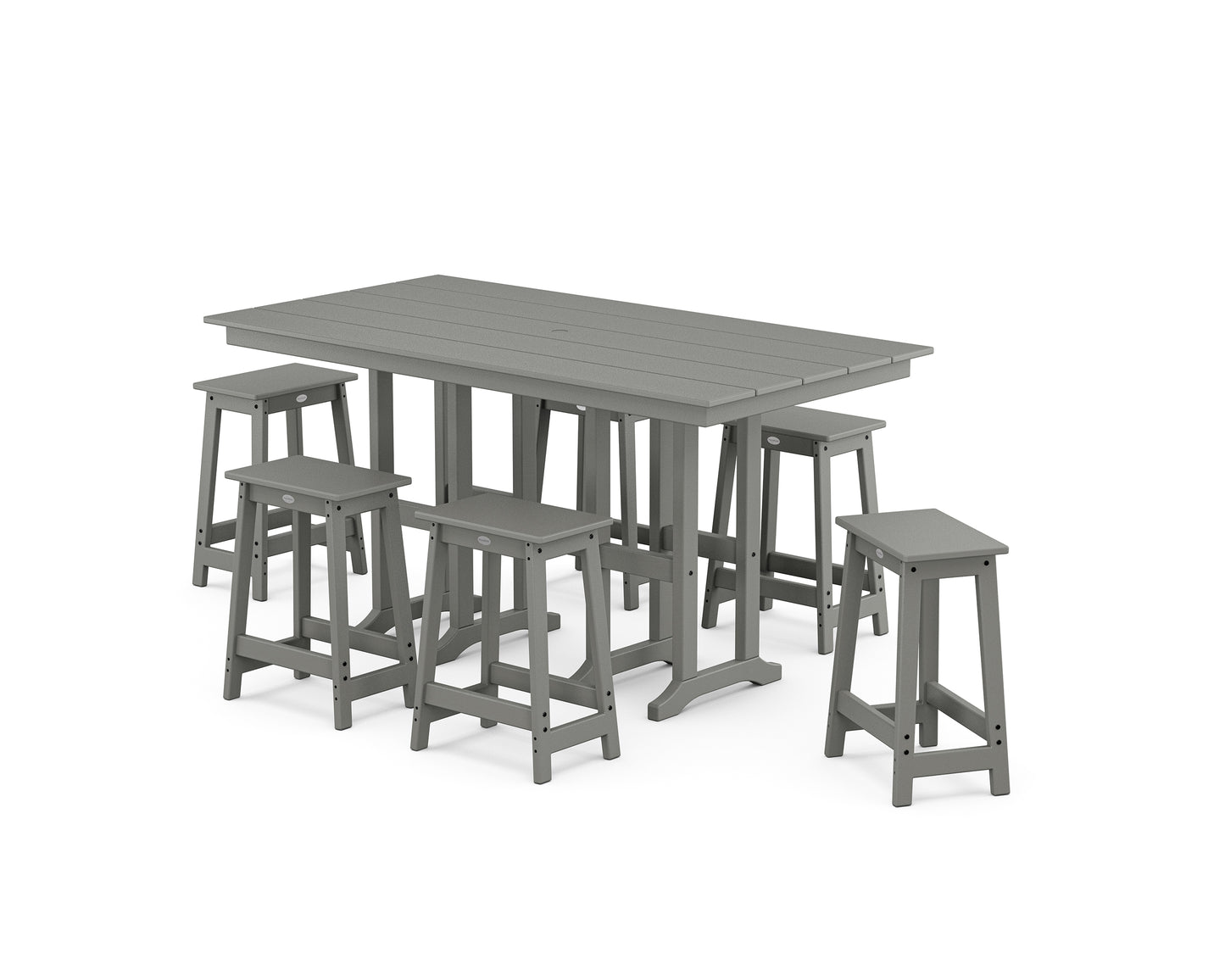 Modern Studio Counter Stool 7-Piece Set