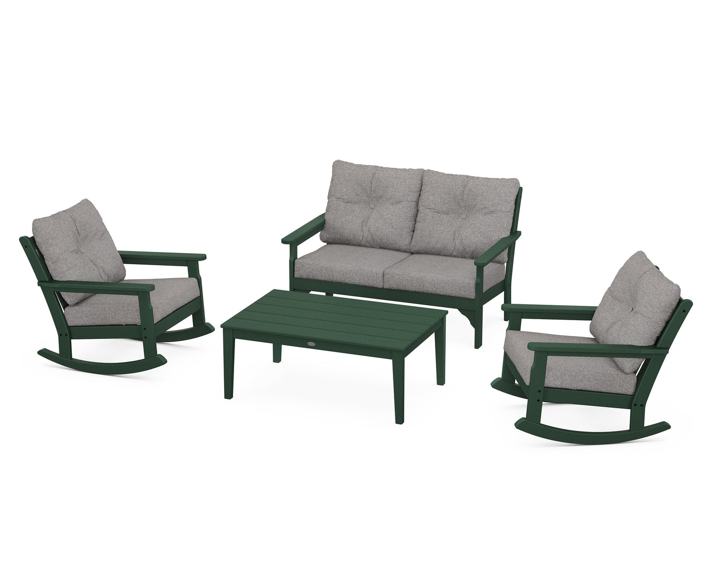 Vineyard 4-Piece Deep Seating Rocking Chair Set