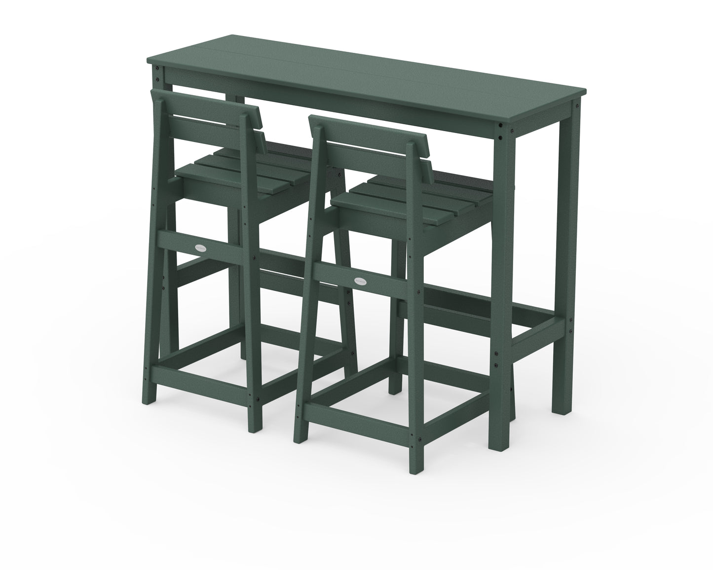 Modern Studio Plaza Lowback Bar Chair 3-Piece Balcony Set