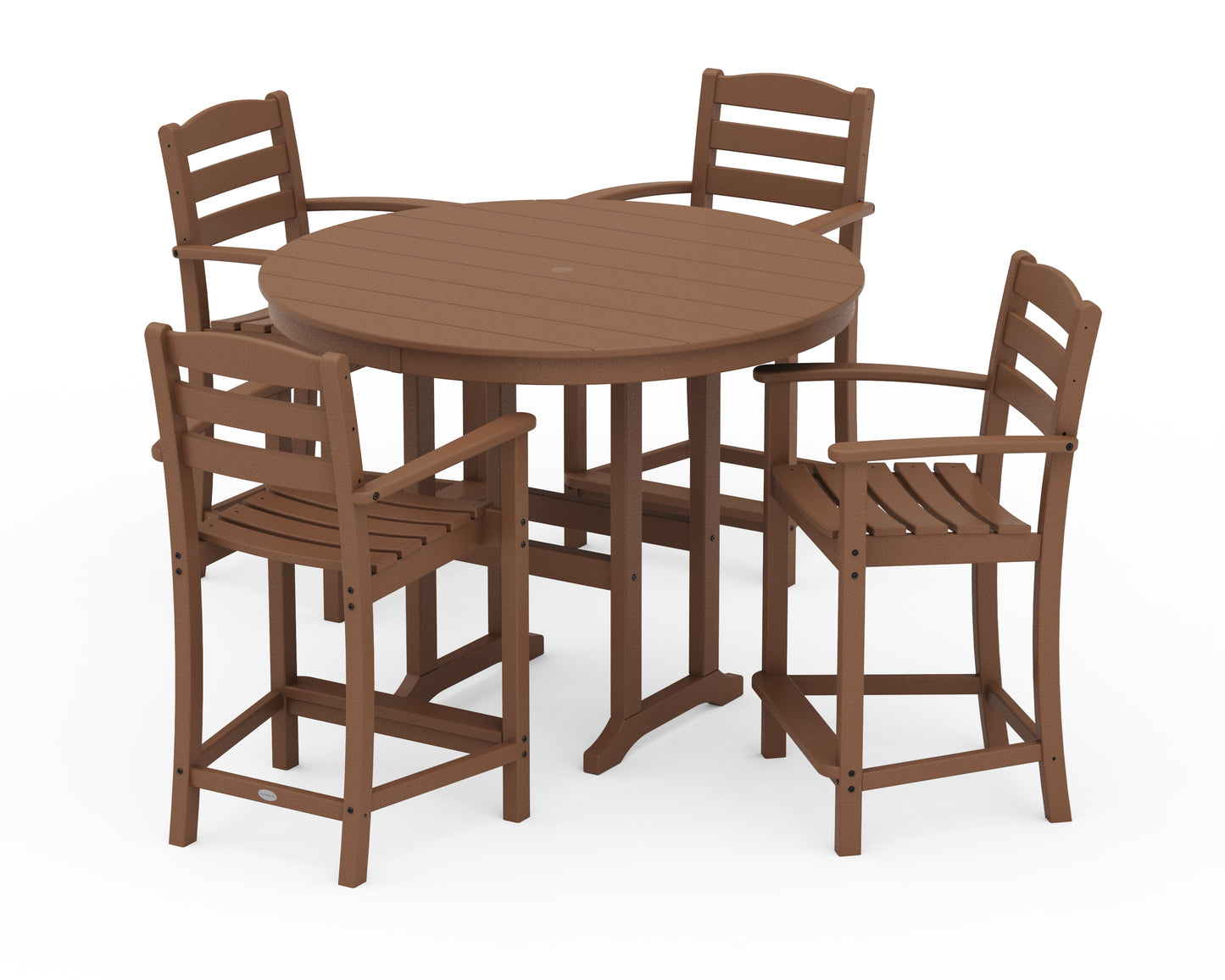 La Casa CafÃ© 5-Piece Round Farmhouse Counter Set