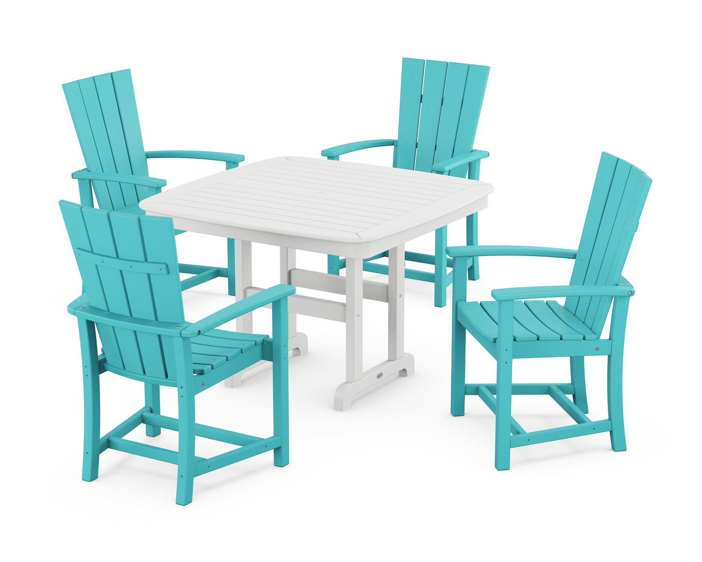 Quattro 5-Piece Dining Set with Trestle Legs