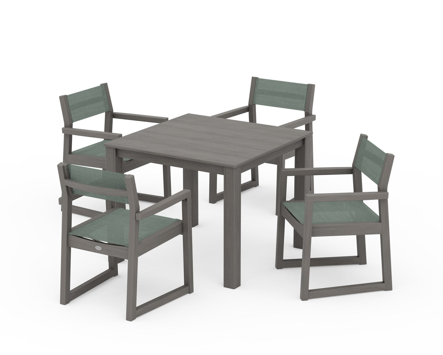 EDGE Sling Arm Chair 5-Piece Parsons Dining Set
