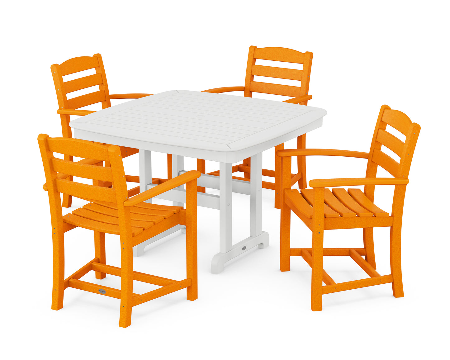 La Casa CafÃ© 5-Piece Dining Set with Trestle Legs