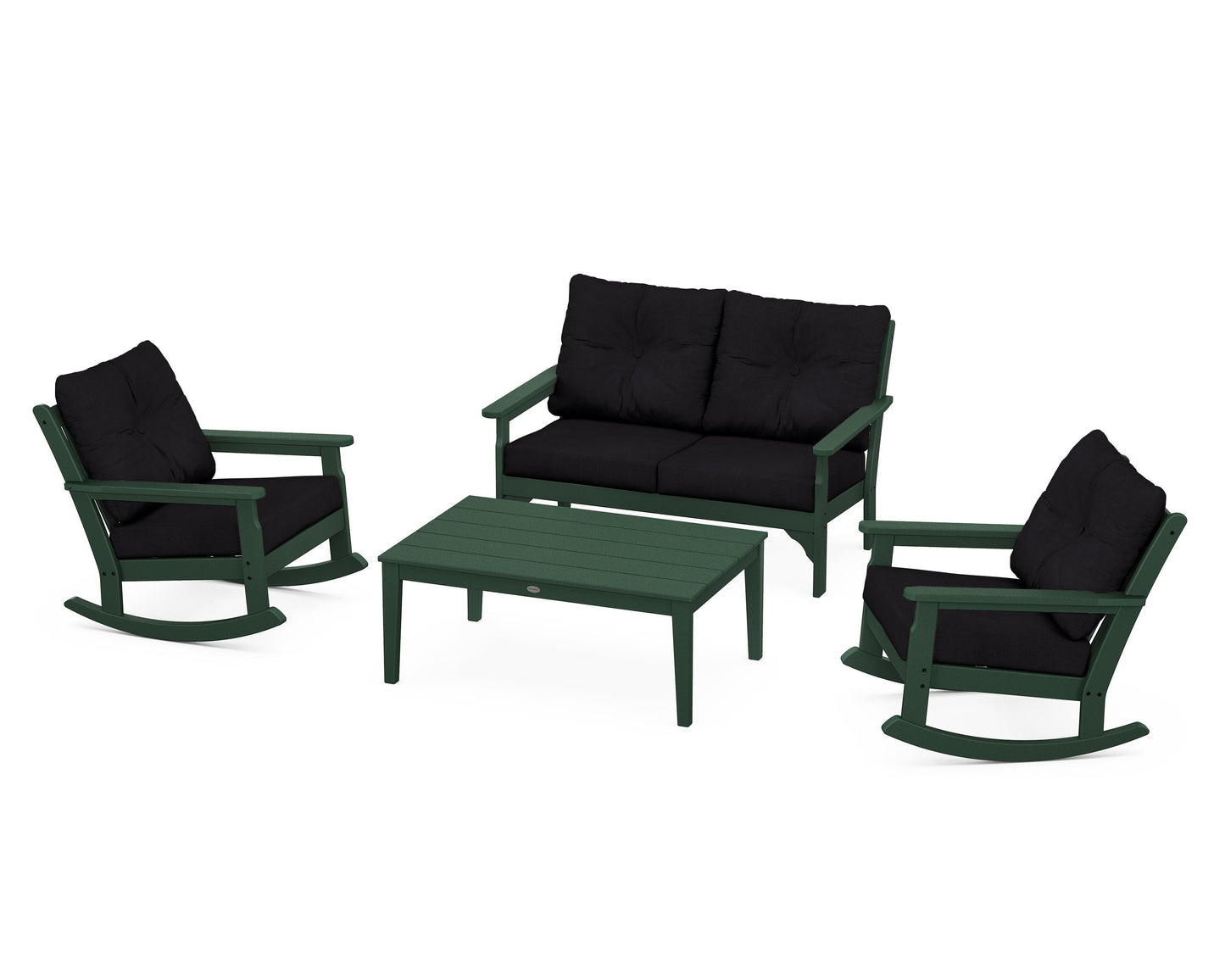 Vineyard 4-Piece Deep Seating Rocking Chair Set