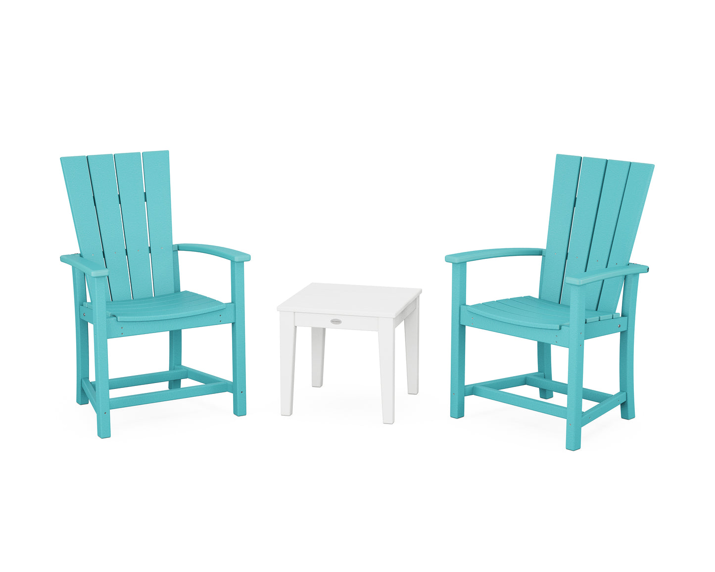 Quattro 3-Piece Upright Adirondack Chair Set