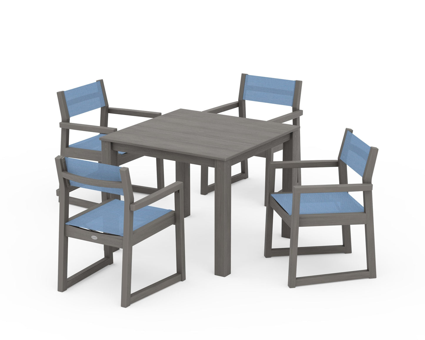 EDGE Sling Arm Chair 5-Piece Parsons Dining Set