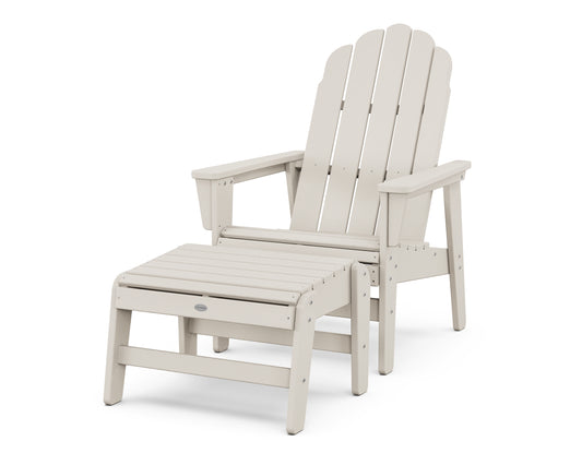 Vineyard Grand Upright Adirondack Chair with Ottoman